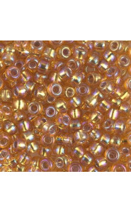 Miyuki rocailles Perlen 6/0 - Silverlined dark gold ab 6-1004